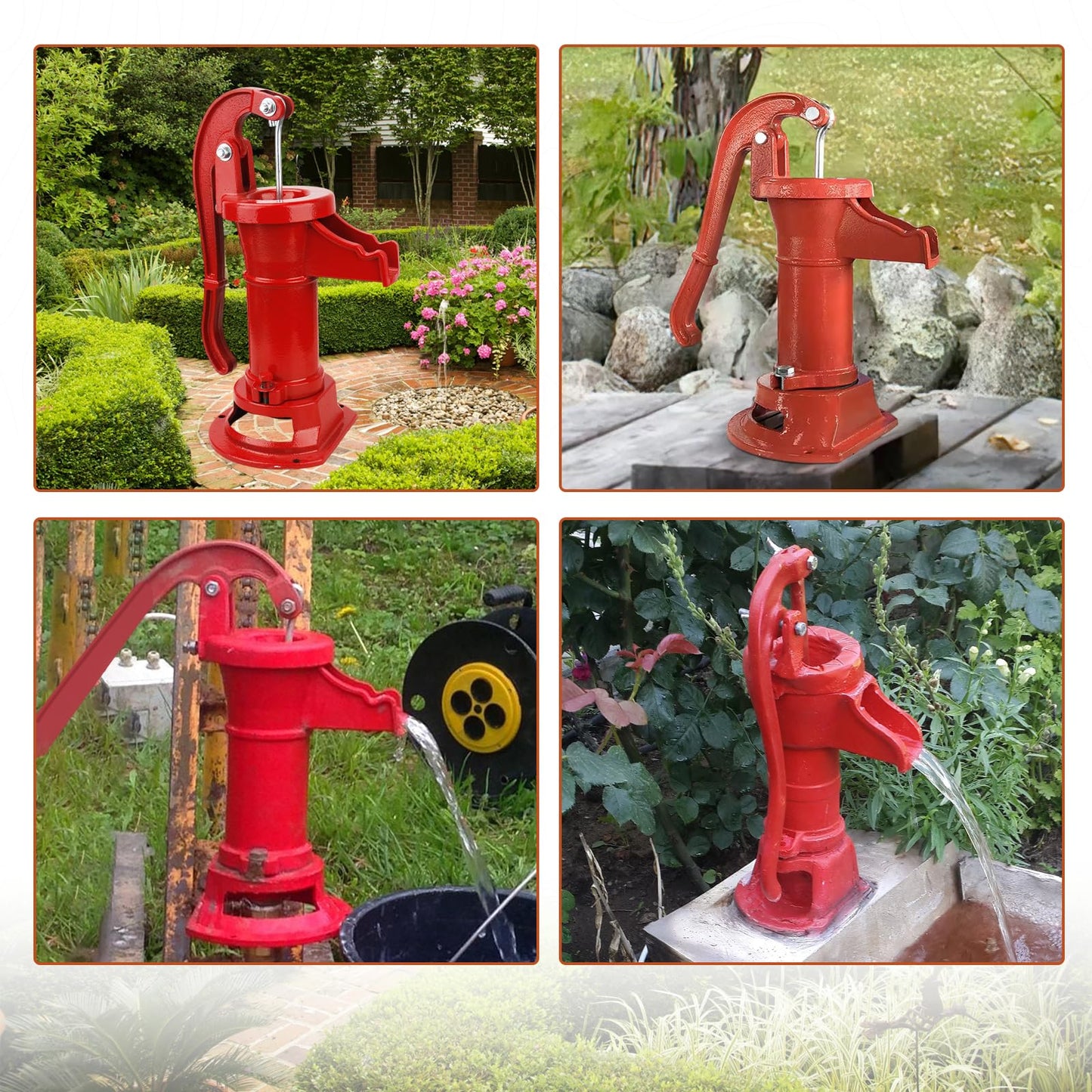 Pitcher Pump Well Kit with No. 2 Replacement Parts – Includes Lower Valve Leathers & Leather Cups for Hand Well Pump Maintenance Kit for Pitcher Pumps