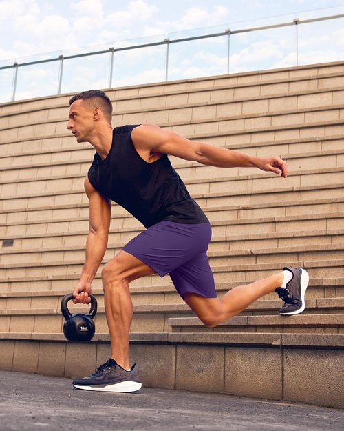 G Gradual Men's Athletic Running Shorts - Quick Dry Workout Shorts with Zipper Pockets | 7"/5"/9" Sizes