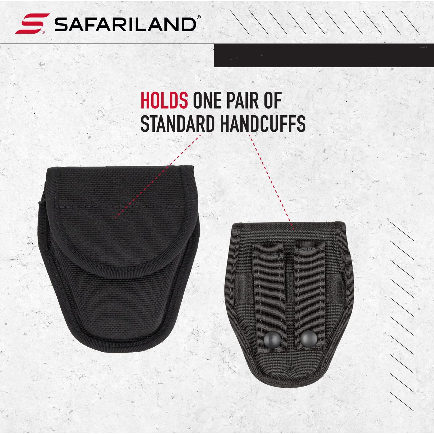 Bianchi, 7317S AccuMold Double Cuff Case, Black