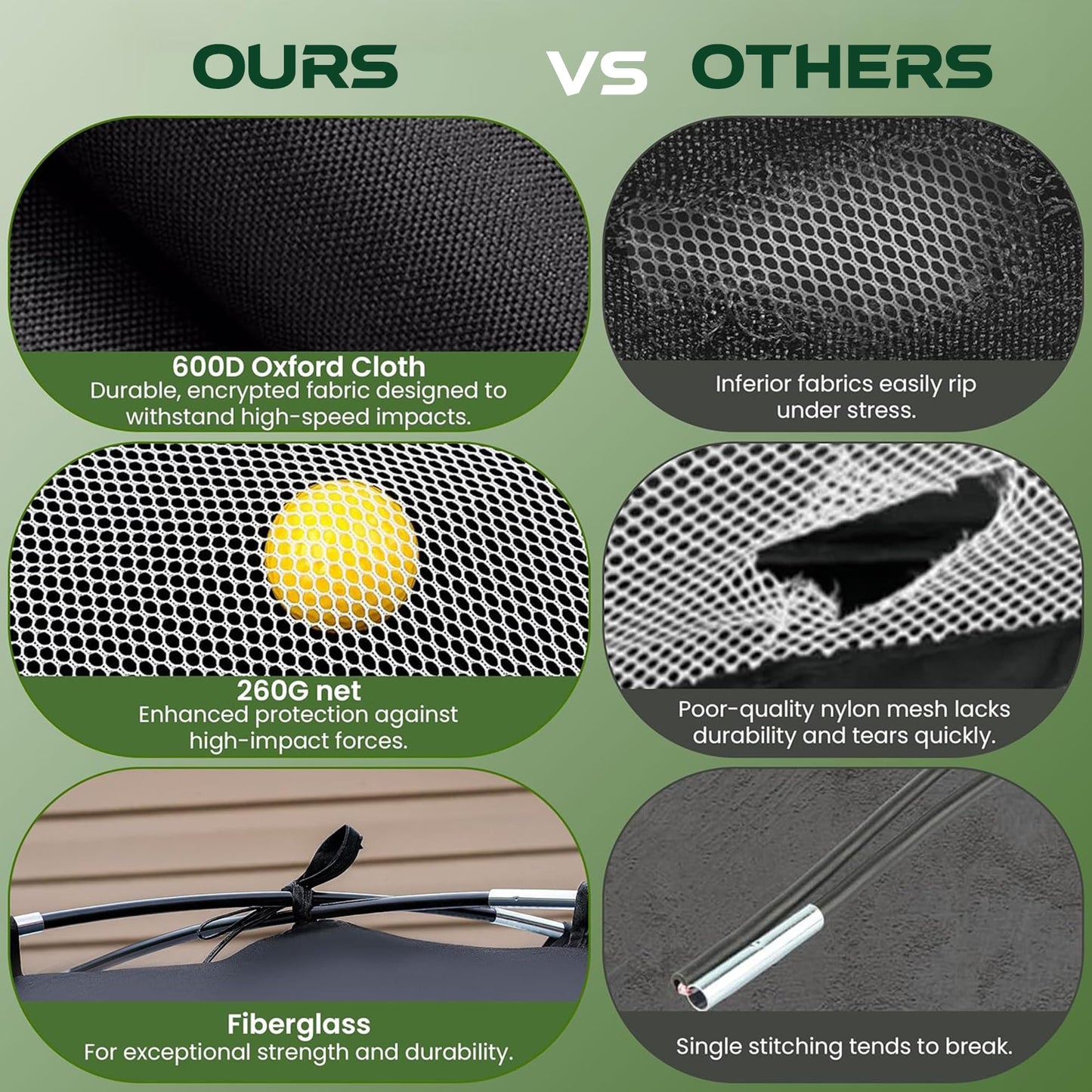 Golf Practice Net for Backyard 10x7ft – Golf Hitting Net for Backyard with Tri-Turf Mat, 20 Pack Foam Balls, Training Driving Chipping Swing – Indoor Outdoor Sports for Men, Dad, or Home Training