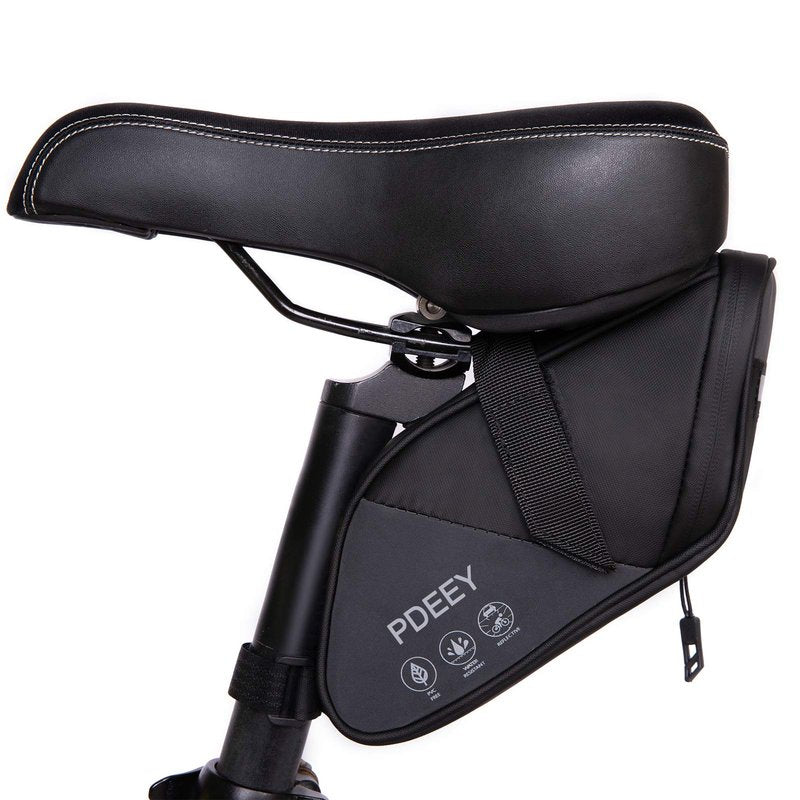PDEEY Bike Saddle Bag, Bicycle Under Seat Pouch, Cycling Wedge Pack for Mountain Road, Cycling Accessories Storage Velcro Pack Waterproof Durable Pouch for Mountain, Beach or Road Bikes