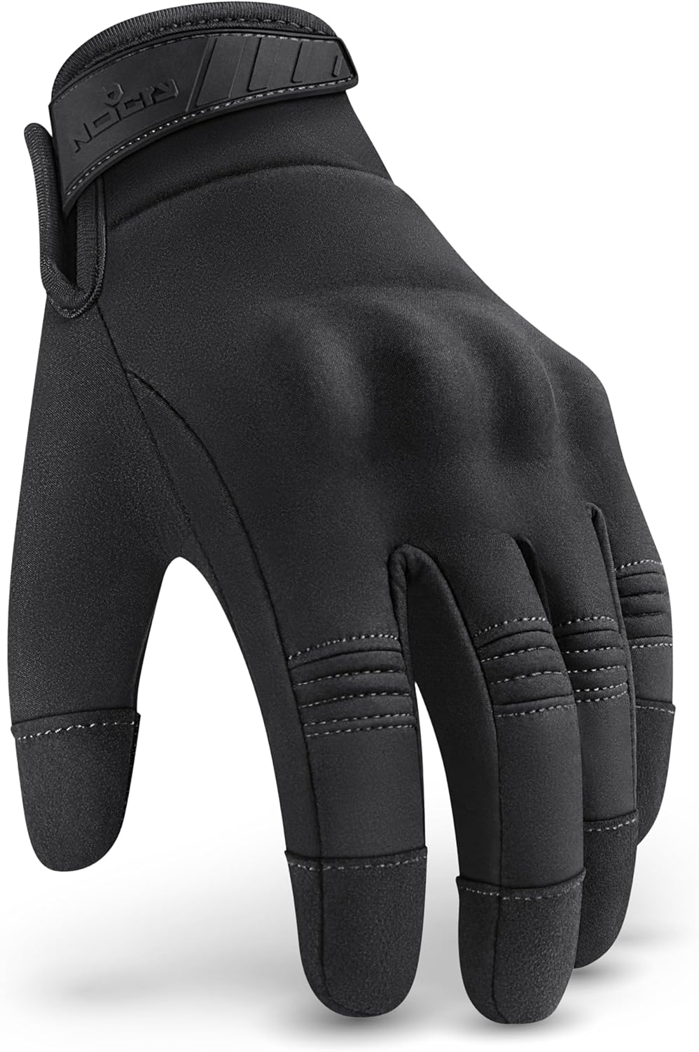 NoCry Tactical Shooting Gloves for Men - Water Resistant, Soft Padded Knuckle Guards | Heavy Duty Black