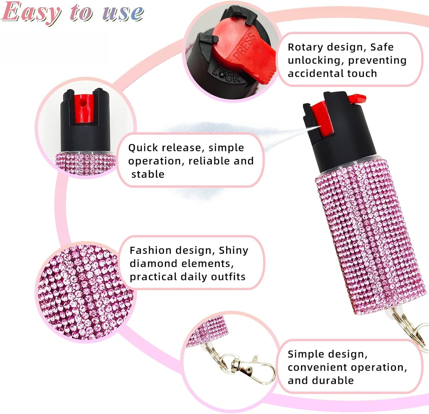 Skiennix Gift Keychain Set - Stylish Heart Accessory with Wrist Strap & Pom Pom | Perfect for Women