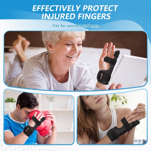 joingood Pinky Finger Splint, Finger Splint for Pinky, Broken Finger, Trigger Finger, Metacarpal Splint Hand Brace, Little Finger Brace for Tendonnitis, Pain Relief, Fits for Left & Right Hand(M)