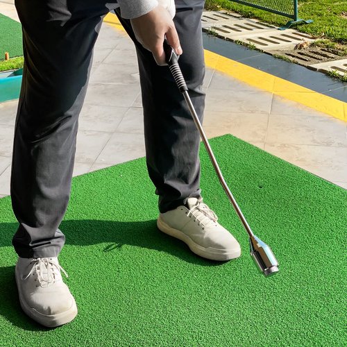 Golf Swing Trainer Aid, Golf Grip Trainer for Warm-up, Swing Tempo Training - Weighted Golf Club for Indoor Practice, Right-Handed Chipping Hitting Golf Accessories