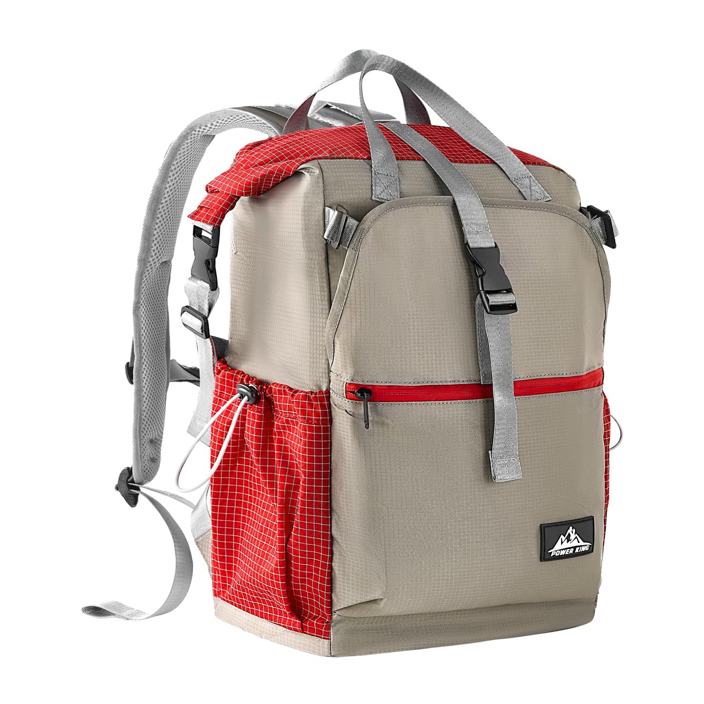 ROYAL MOUNTAIN Hiking Backpack for Men Women, 35L Water-Resistant & Lightweight UHMWPE Casual Daypack Backpacks, Large Capacity College Bookbag For College (Red)
