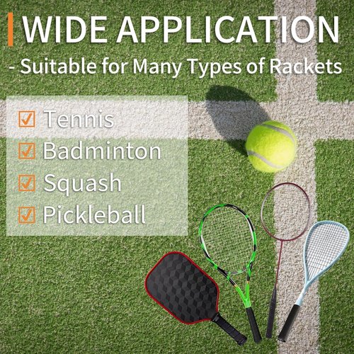 COIDEA Tennis Racket Grip Tape - Precut Anti-Slip Overgrip for Superior Comfort & Control
