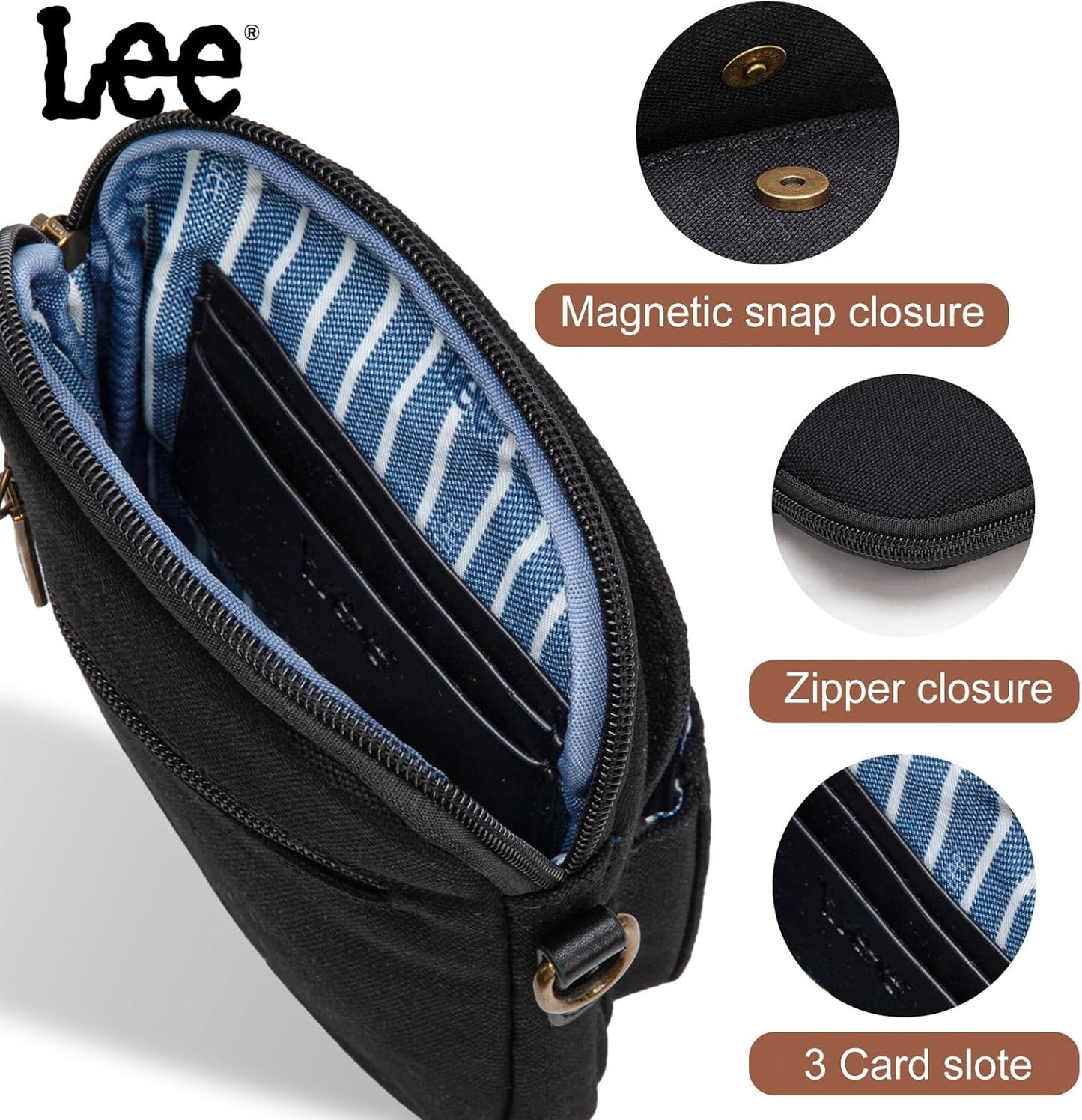 Montana West Crossbody Bag - Denim Phone Purse & Travel Wallet with Card Slots | Small Size for Women