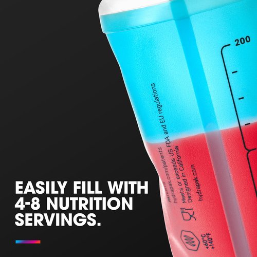 HydraPak SoftFlask 150ml 2-Pack - Collapsible Nutrition Flask - BPA Free, Easy Open Gel Nozzle, Foldable, Lightweight