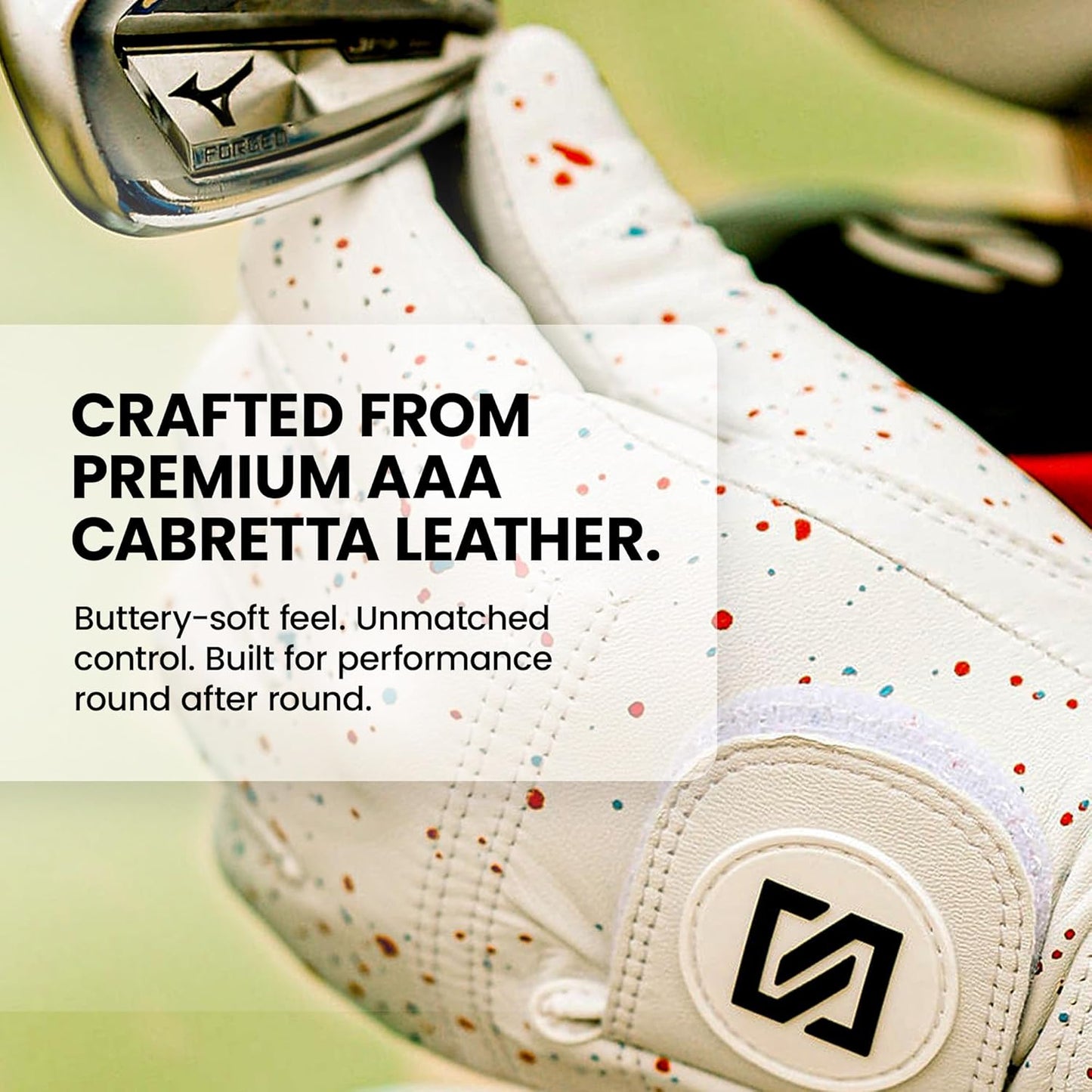 Skiennix Premium Golf Glove - 100% AAA Cabretta Leather | Exceptional Feel & Performance | Men's Left Hand