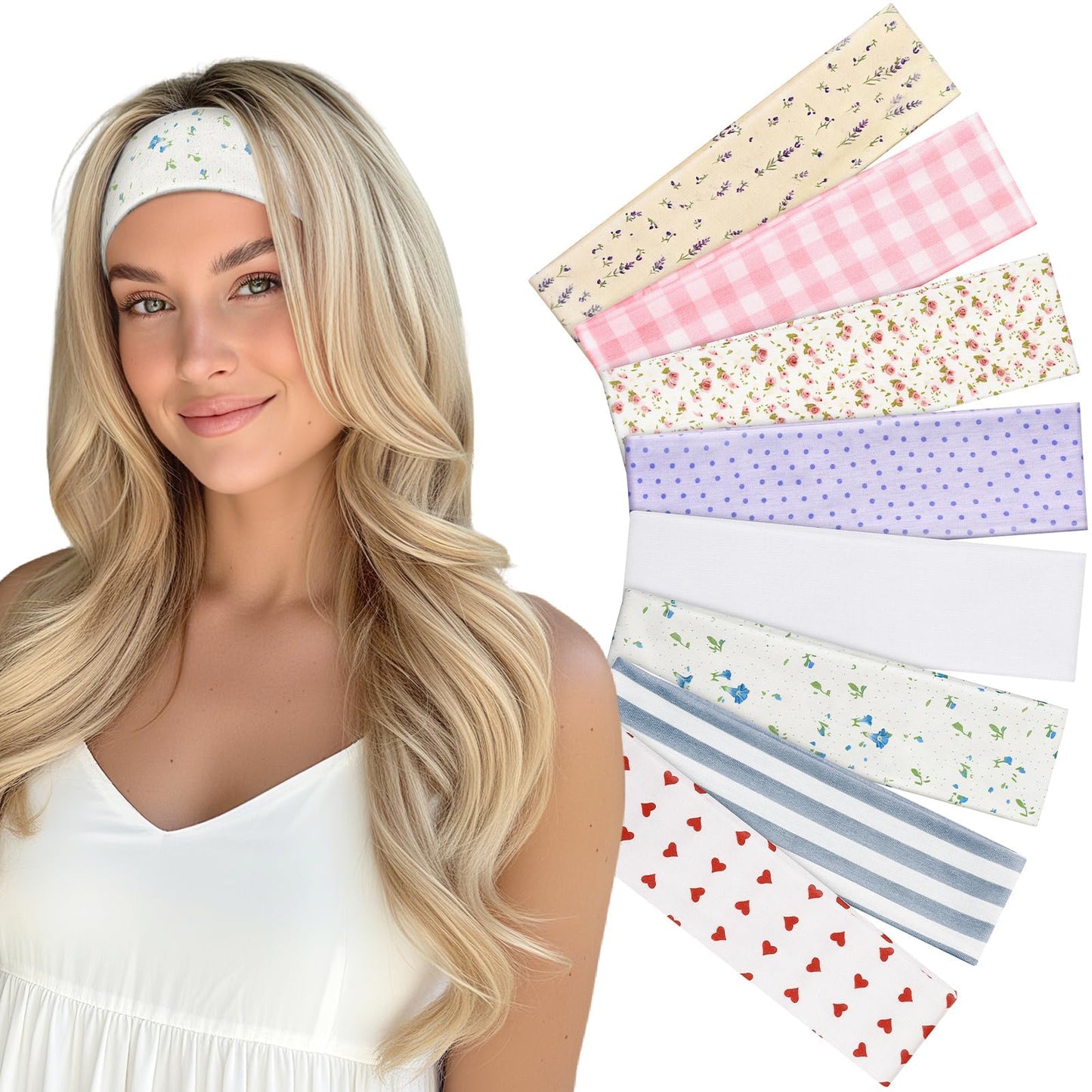8cs Fashion Headbands for Women Gift for Women Stocking Stuffers Head Band