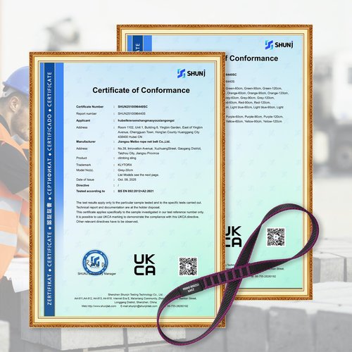 KLYTORX 18mm Nylon Climbing Sling Runner 23KN CE2008/EN566 Certified - Webbing Straps for Outdoor Rock Climbing, Rappelling, Swing, Yoga Hammock etc90cm/ 36inch |Pack of 1（Purple）
