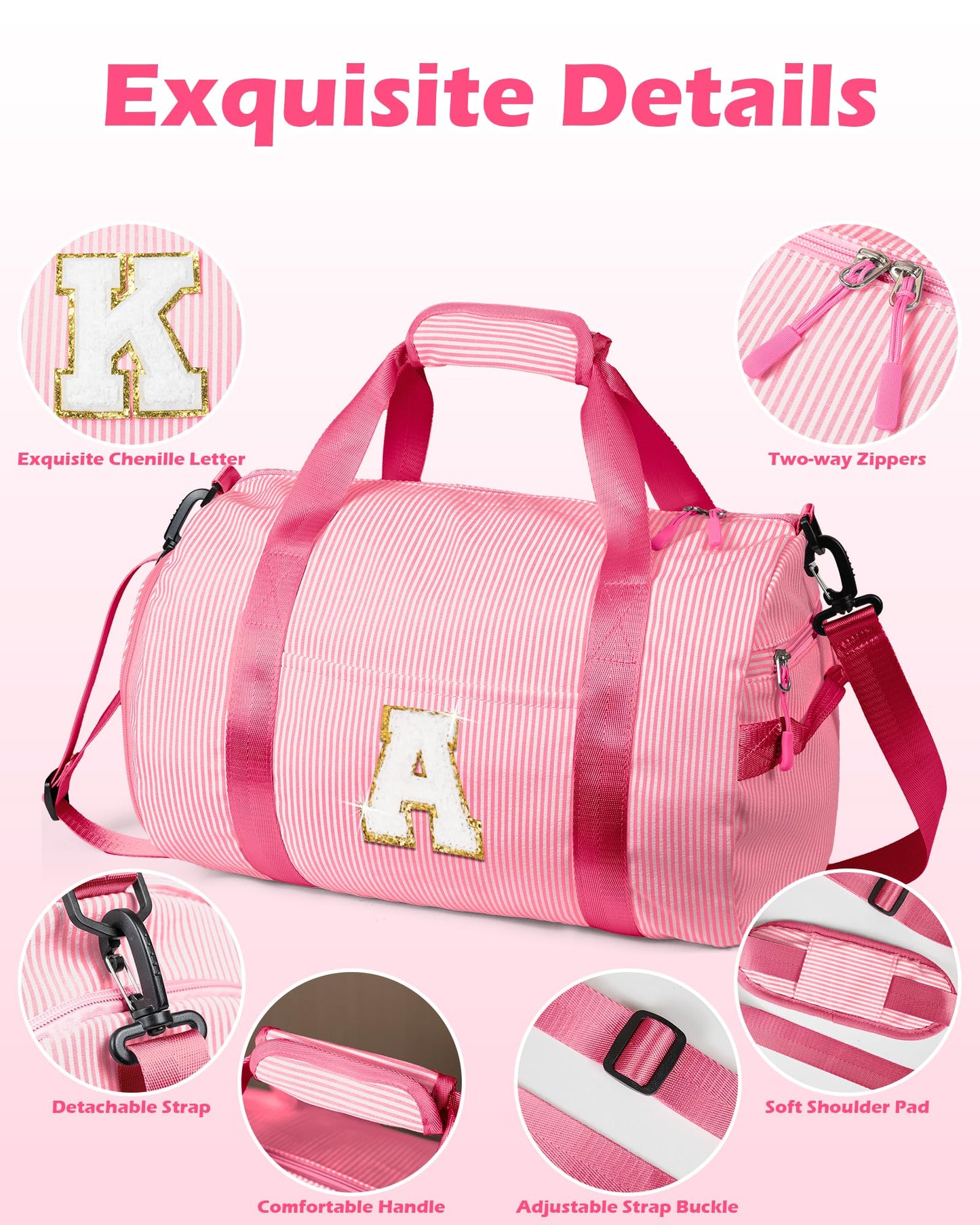 Vogewood Gift for 5 6 7 8 9 Year Old Girl, Girls Travel Duffle Bag Kids