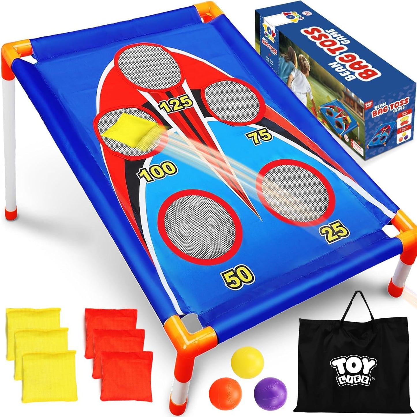 TOY Life Bean Bag Toss Game - Fun Outdoor Carnival Game for Kids Ages 4-8 | Perfect for Backyard Parties