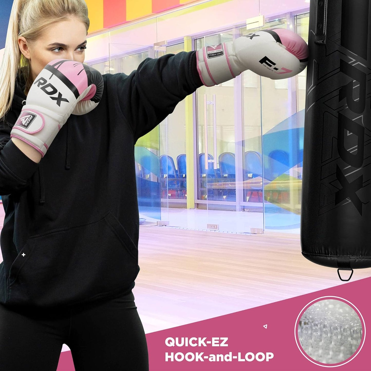 RDX Boxing Gloves EGO - Maya Hide Leather Sparring & Kickboxing Mitts | Ventilated Support, 8-16 oz