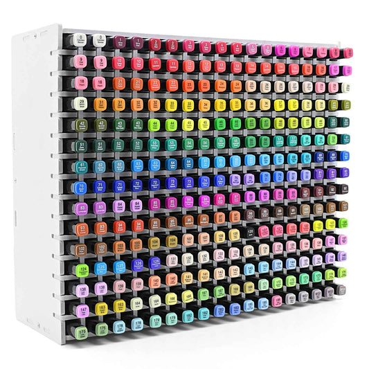 270-Slot Marker Holder with Adjustable Dividers, Marker Storage Organizer for Desk, Home, Office, Craft Room, and Classroom