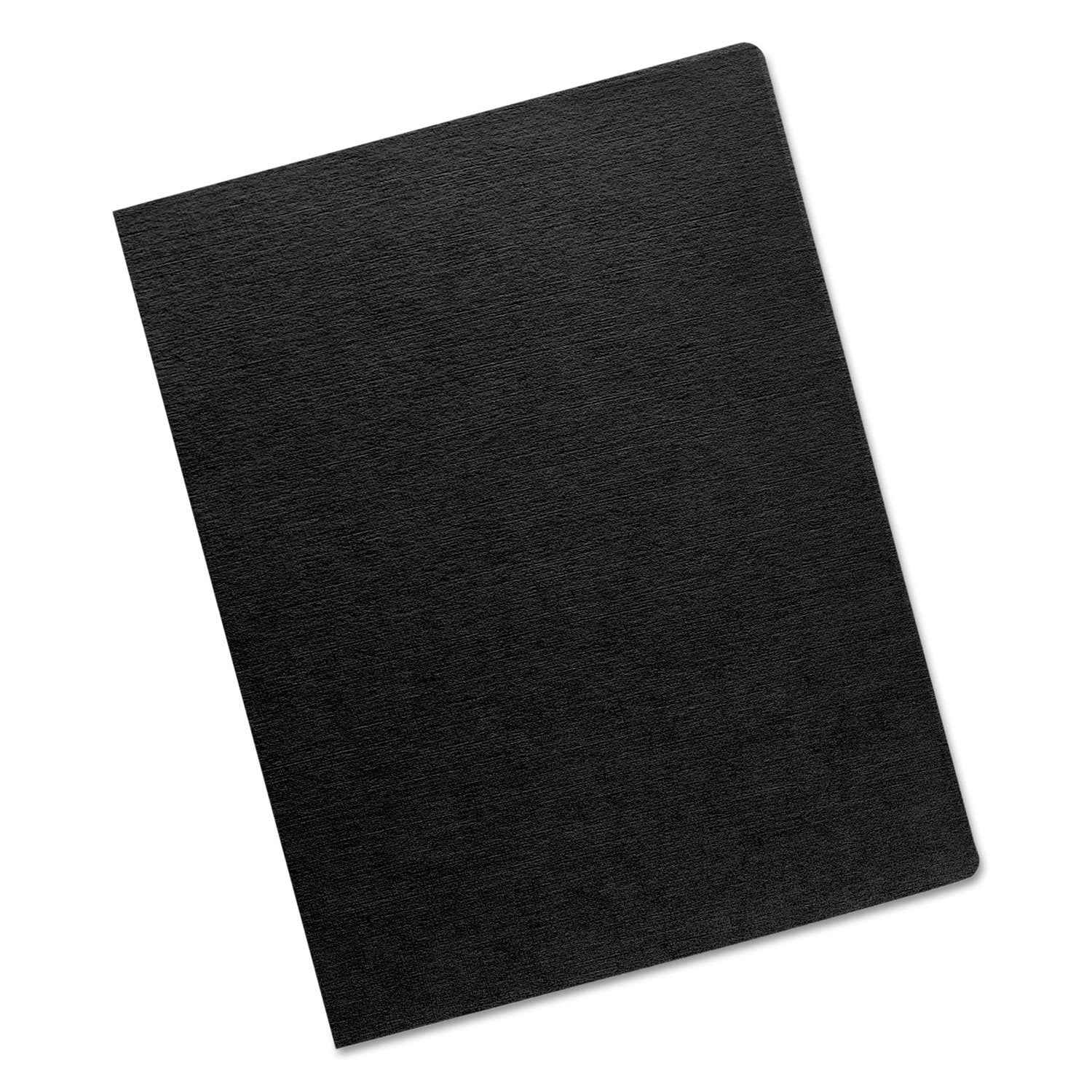 Fellowes Linen Texture Presentation Covers, 8 3/4 Inch X 11 1/4 Inch, 200 Per Pack, Black (52115)