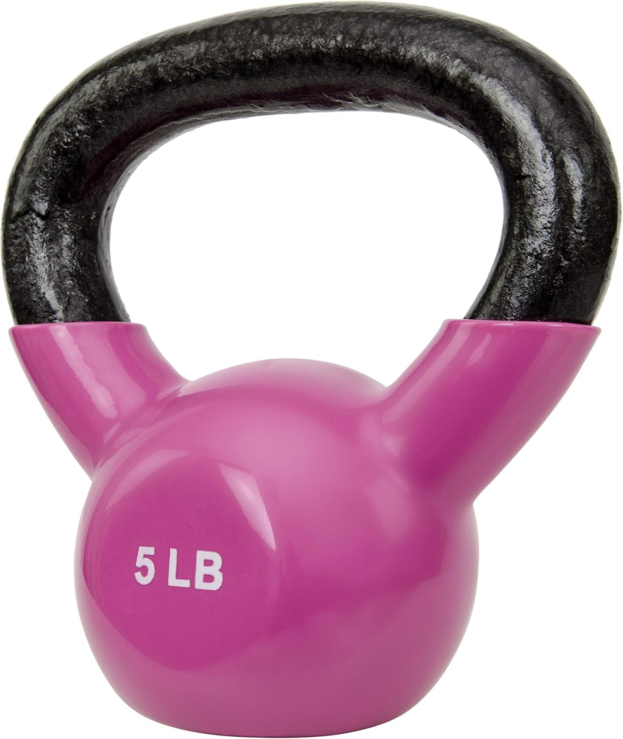 Sunny Health & Fitness Kettlebell - Vinyl Coated for Strength Training & Swinging | 5-25 Pounds Available