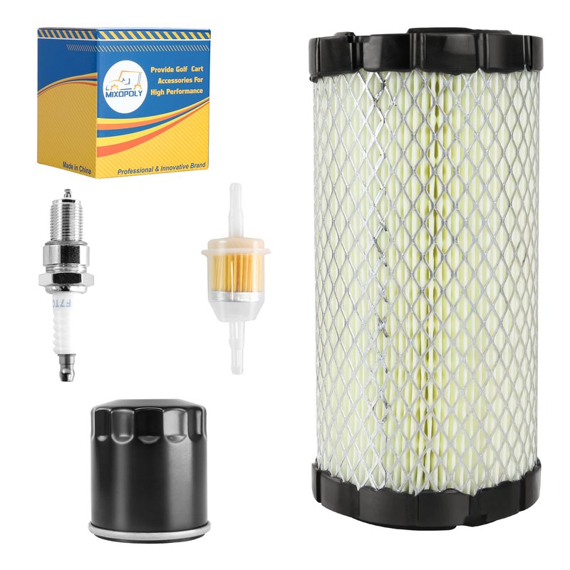 Mixopoly Golf Cart Tune Up Kit 611879 for EZGO RXV 2008-up and TXT 2010-up 4 Cycle Gas Kawasaki Motor, Engine Maintenance Kit, OEM# 28463-G01, 72084-G01, 607454, 607462