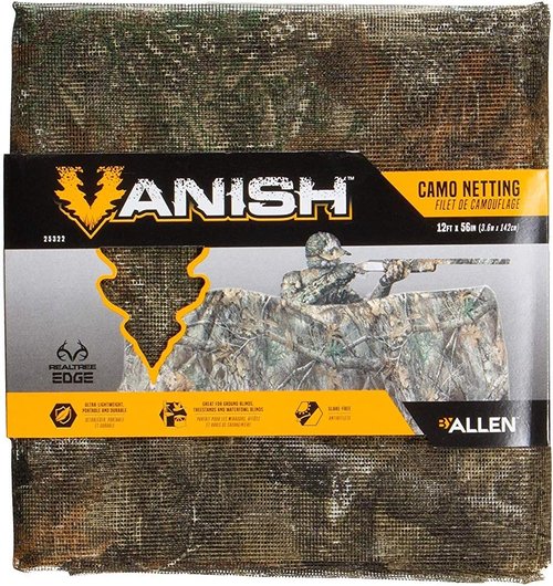 Allen Company Camo Netting for Hunting Blinds - 12ft x 56in | Realtree Edge & Mossy Oak Country