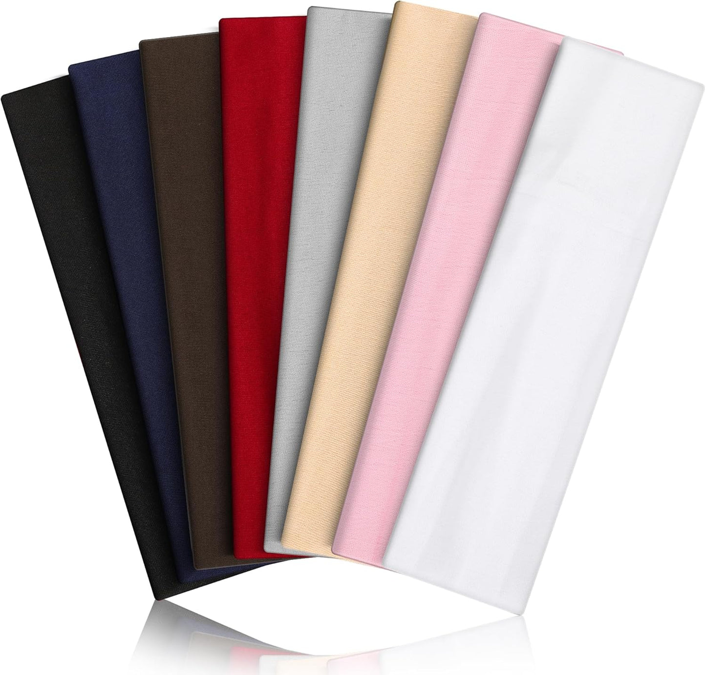 Skiennix 12PCS Wide Sports Headbands - Soft, Non-Slip Design for Running, Yoga & Daily Use