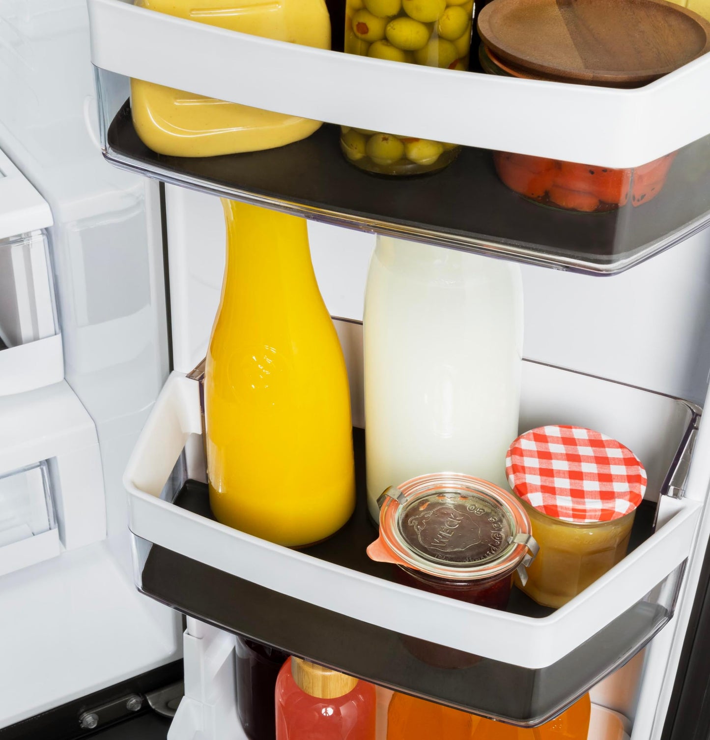 GE Appliances Refrigerator Drawer & Bin Liners with Microban for Counter Depth Refrigerators – Durable, Easy-Clean, Anti-Microbial Protection