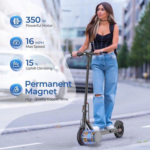 Maxshot Electric Scooter - High-Speed Folding Escooter for Adults & Kids | 8.5"/10"/14" Tires, 50 Miles Range