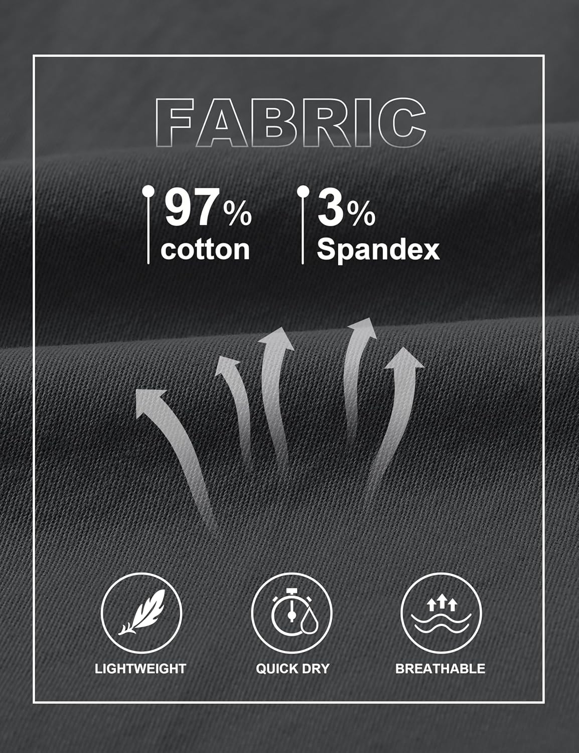 MoFiz Women's Cargo Capris Lightweight Hiking Pants 6 Pockets Cotton Casual Summer Capri Pants for Women Dark Grey L