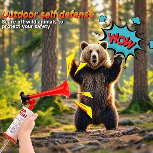 BANHAO Super Loud Handheld Air Horn - Reusable Noise Maker for Boating, Camping & Events