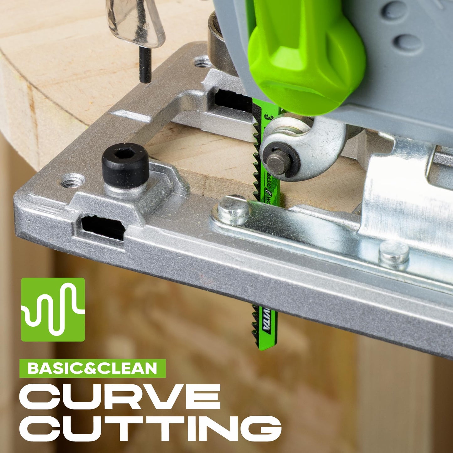 EZUVITA 25-Piece Jigsaw Blades Set with Storage Case–CR-V&HSS Steel, Assorted T-Shank Replacement Jig Saw Blades for Cutting Wood, Plastic and Metal