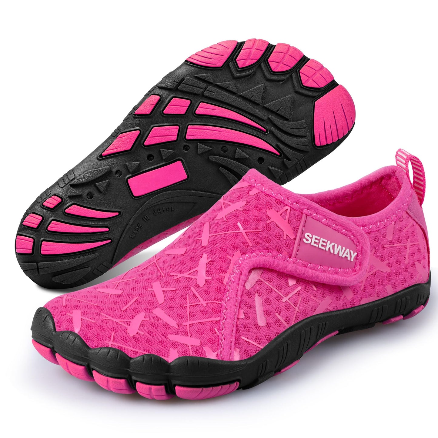 SEEKWAY Barefoot Water Shoes for Kids - Wide Toe Box and Quick-Dry Sand Shoes Toddler for Hiking Swim Beach Pool Kayak Sport Accessories, Camping Essentials Non-Slip for Boys Girls Sizes