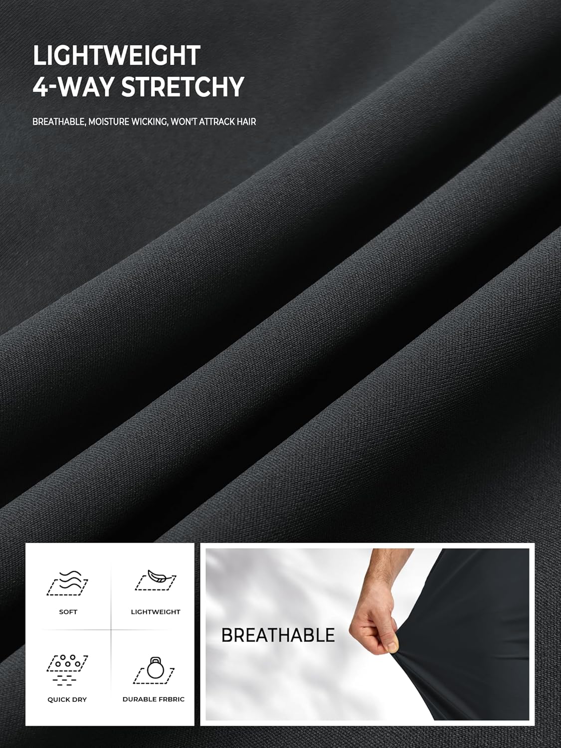 NORTHYARD Men's Joggers - Lightweight Athletic Sweatpants with Zipper Pockets | Ideal for Running & Workouts
