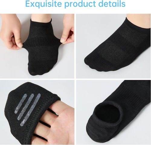 ATBITER No Show Socks - Women's Non-Slip Invisible Liner - 6 Pairs Low Cut Ankle Socks