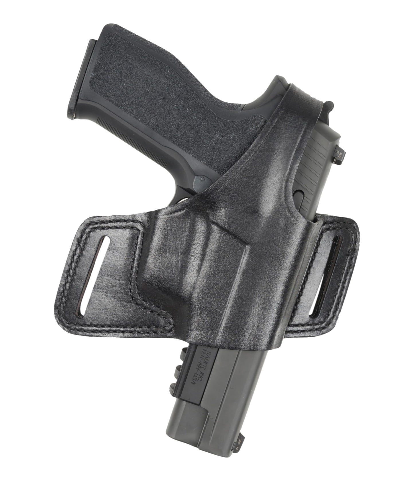 Bianchi Gun Leather Bianchi 5 Black Widow Hip Holster - Colt 45 (Black, Right Hand)