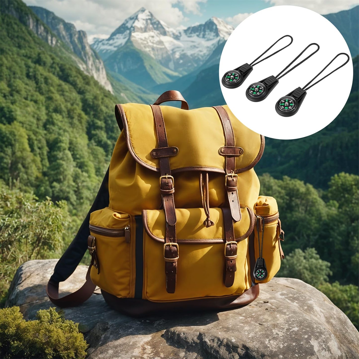 100 Pieces Mini Compass Bulk Hiking Survival Pocket Compass Keychain Button Liquid Filled Compasses Small for Outdoor Camping Hiking Paracord Bracelet Necklace Key Chain Camping Party Favors