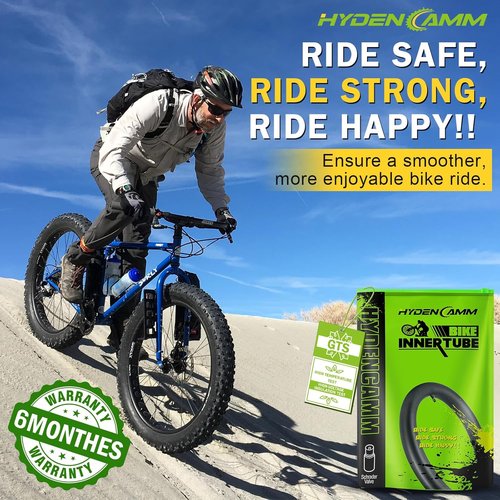 Fat Tire Tube by [Brand Name] - 20"/26" E-Bike Bicycle Tubes with AV 32mm Schrader Valve & 2 Tire Levers