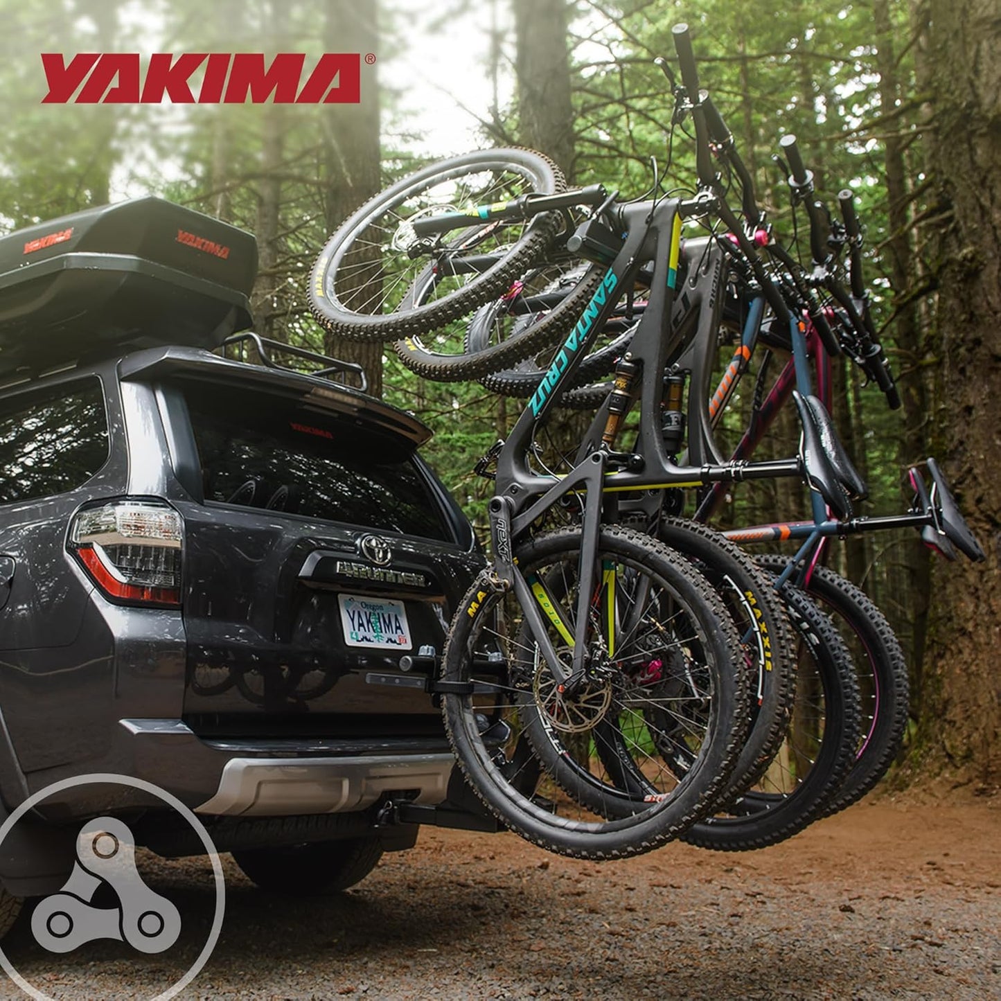 Yakima 4-Bike Hitch Mount Carrier - Tilt-Away Steel Bike Rack for Easy Access | Hangover 4