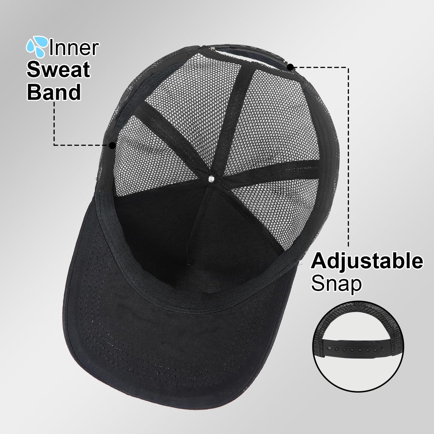 Happy Dad Hat for Men Adjustable Trucker Hat Mens Birthday for Daddy Papa from Daughter Son