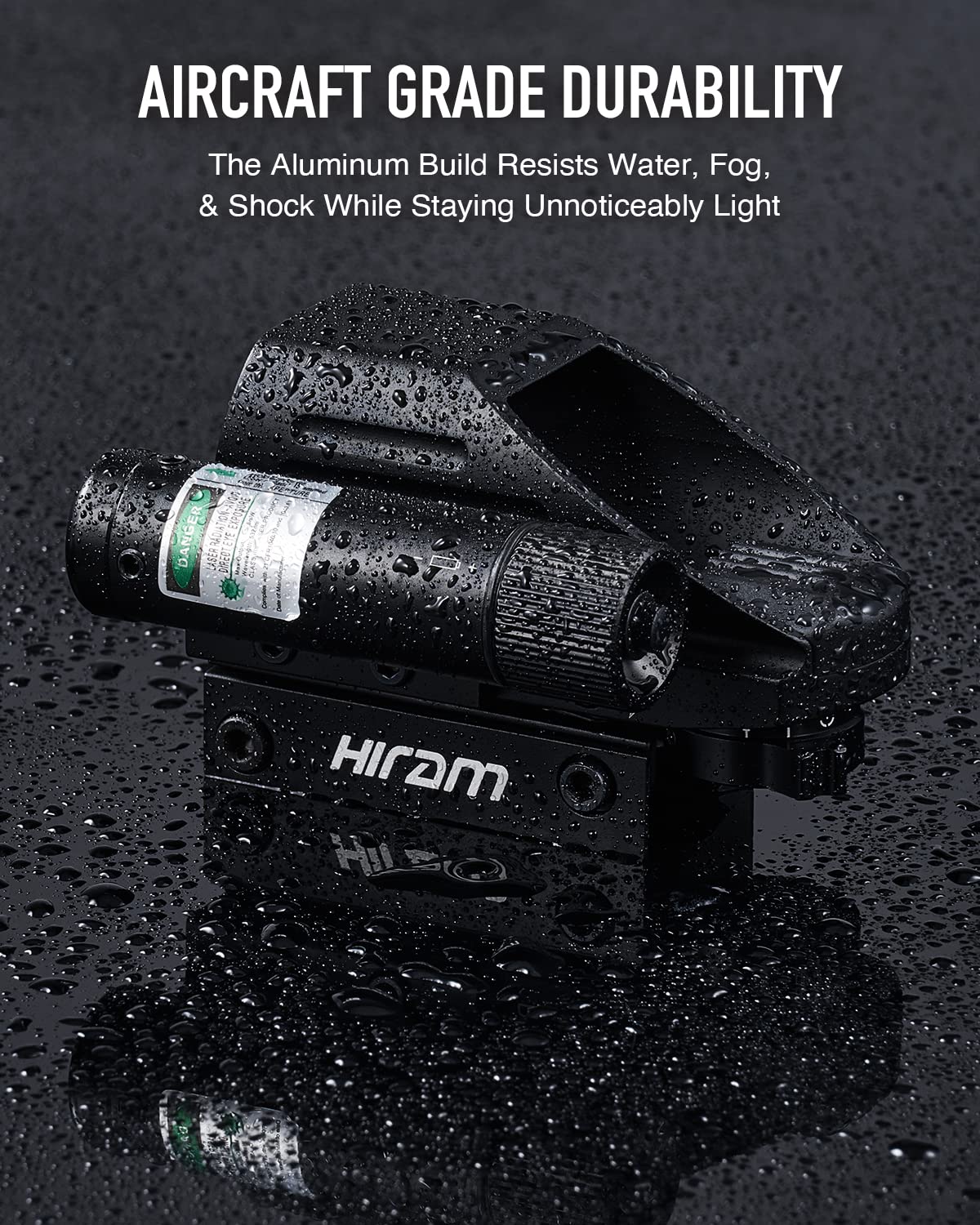Hiram Red Dot Sight with Green Laser, 1x33 Reflex Sight with 2MOA Red & Green Dot Stepless Brightness Levels Pressure Switch for Picatinny Weaver Rails, Tactical Hunting Gear for Rifles Airsoft Guns