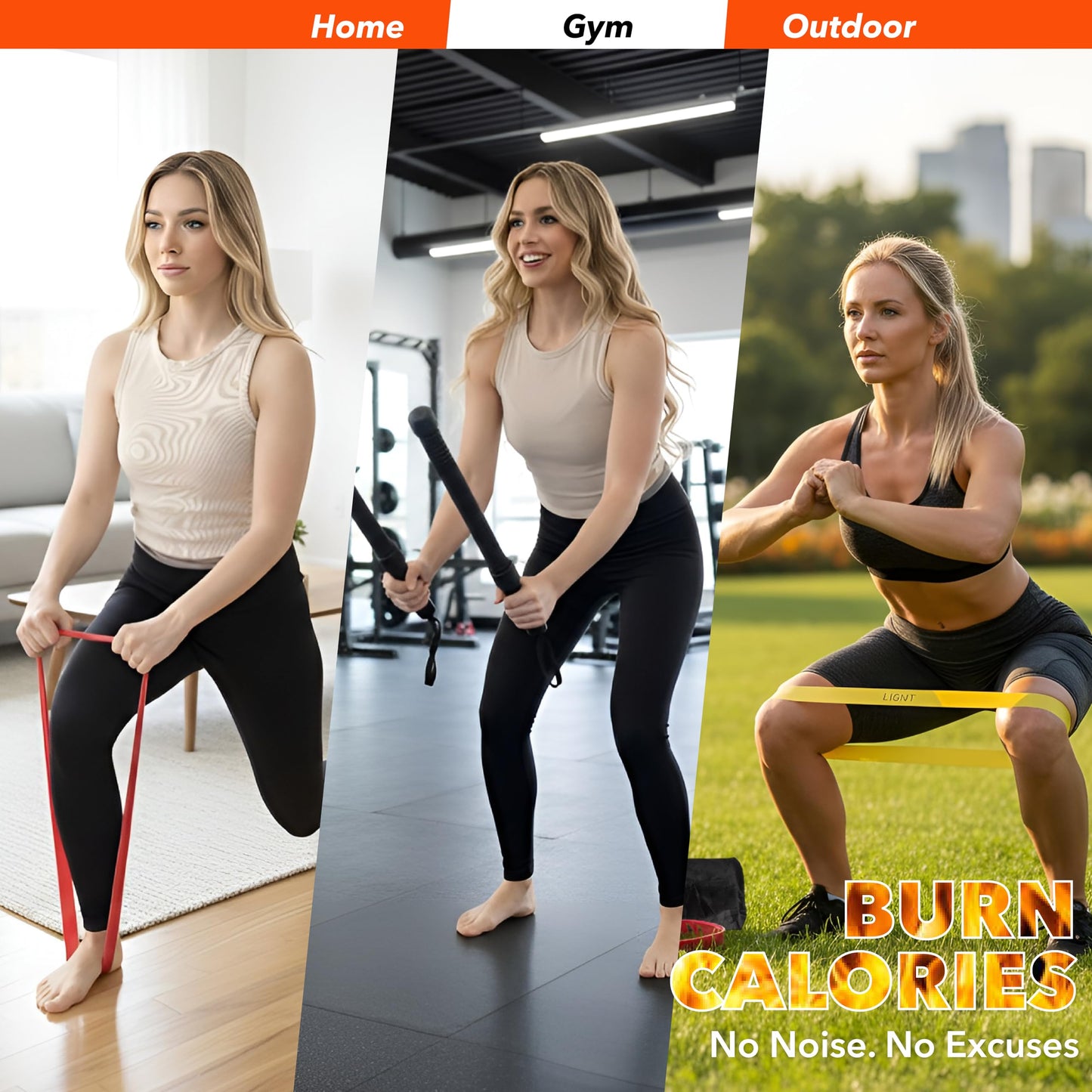 LyvoNex Ropeless Battle Ropes | Weighted Cordless Battle Rope Set for Home Workouts, HIIT Cardio & Weight Loss | Quiet Apartment Friendly Home Gym Equipment for Women and Men