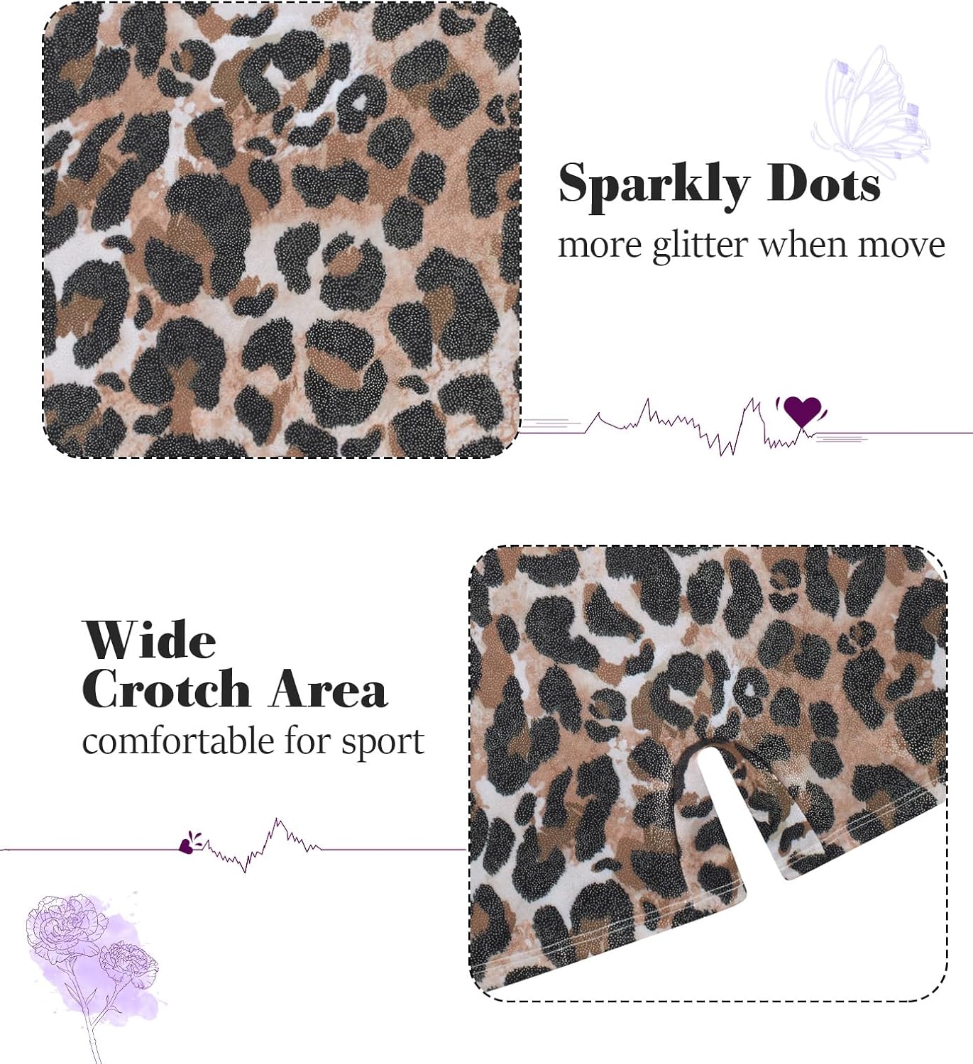 Vogseek Girl's Gymnastic Leotards | Sparkle Dance Unitards with Hair Scrunchie | Sizes 4-12Y