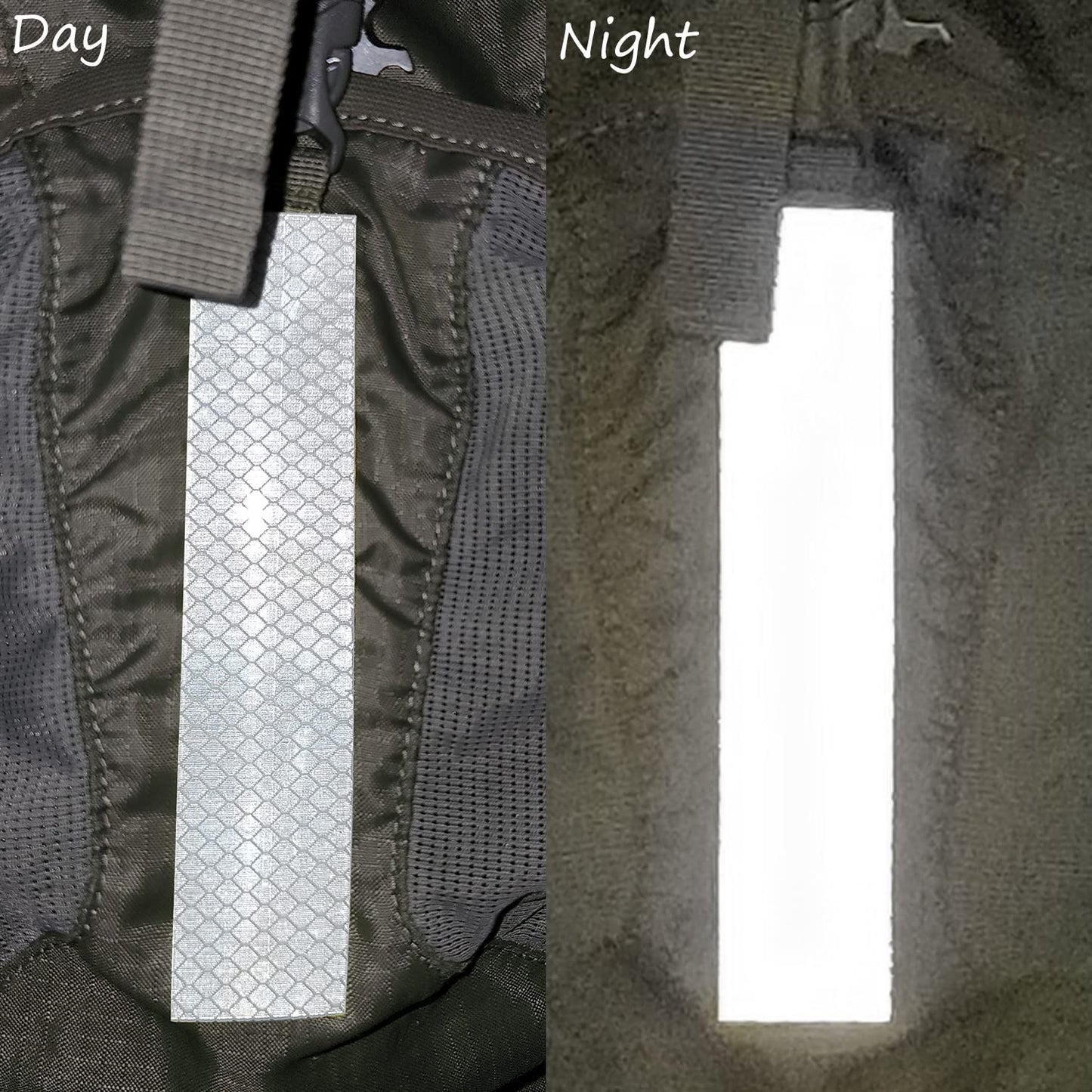 SmartSign 1.2 x 6 inch White Reflective Strips - Pack of 4, Premium 3M Diamond Grade Reflective Stickers for Night Safety/Backpacks/Bicycles/Vehicles, Hi-Tack Adhesive, Made in USA