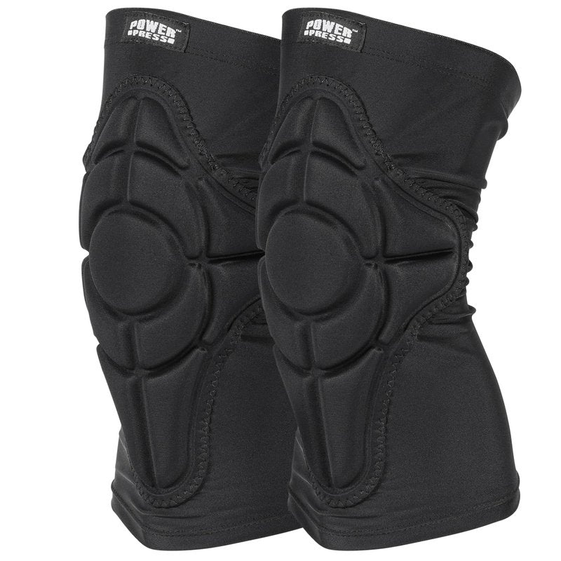 PowerPress EVA Foam Kneepads - Work Knee Pad for Men or Women with Silicone Grip - Pads for Knees for Basketball, Dance or Volleyball - Foam Comfort Knee Sleeve for Adults