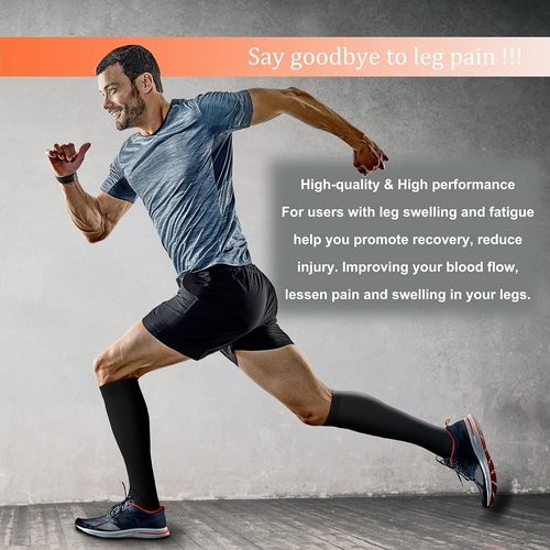 FEYHAY Copper Compression Socks - 15-20 mmHg for Enhanced Circulation | 8 Pairs for Men & Women, Ideal for Running & Climbing