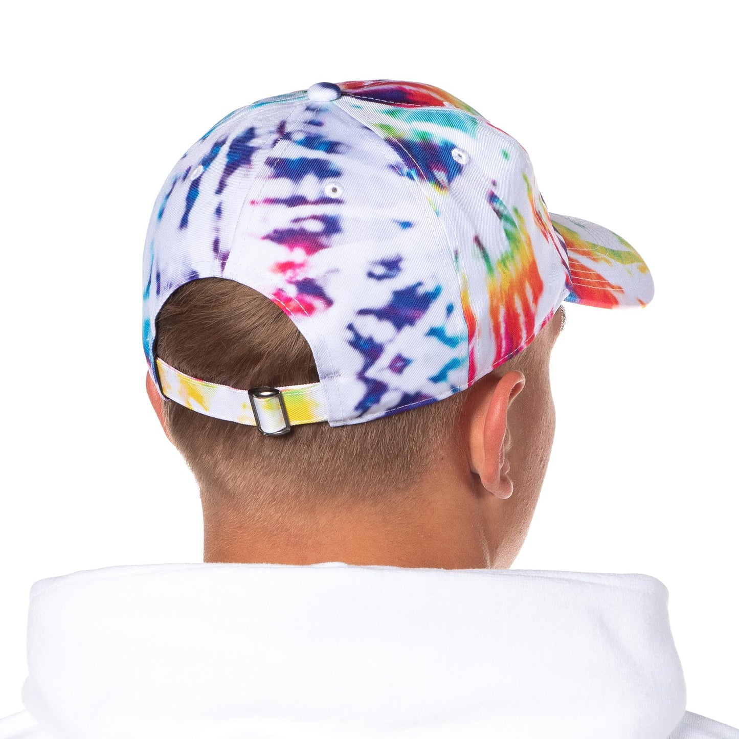 Bioworld Grateful Dead Embroidered Dancing Bears Tie-Dye Adjustable Snapback Adult Dad Hat Cap OSFM Multicolored