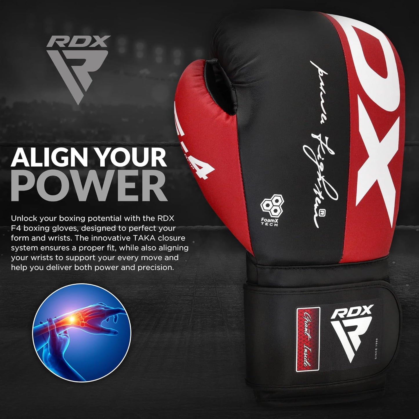 RDX Boxing Gloves - Maya Hide Leather Training Gloves for Muay Thai & Kickboxing | 8-16 oz Sizes