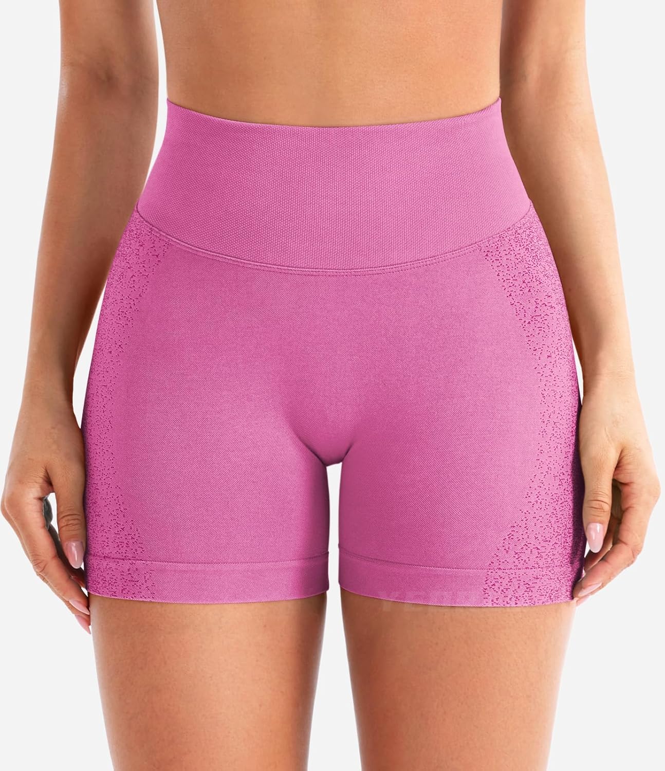 YEOREO Workout Shorts - 4.5" Biker Gym Shorts with Tummy Control & Scrunch Butt Lift | Ideal for Running & Yoga