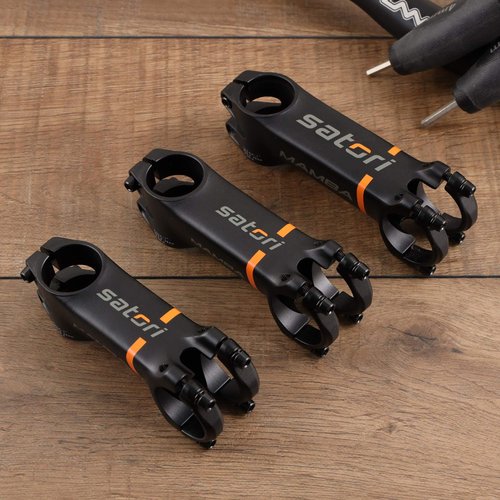 Satori Mamba Bicycle Stem -7 Degree Professional Level 3D Forged Alloy Road Mountain Bike Lightweight Handlebar Stem 31.8mm Clamp - Compatible with 1-1/8" Fork Steerer Tube - Length 100mm