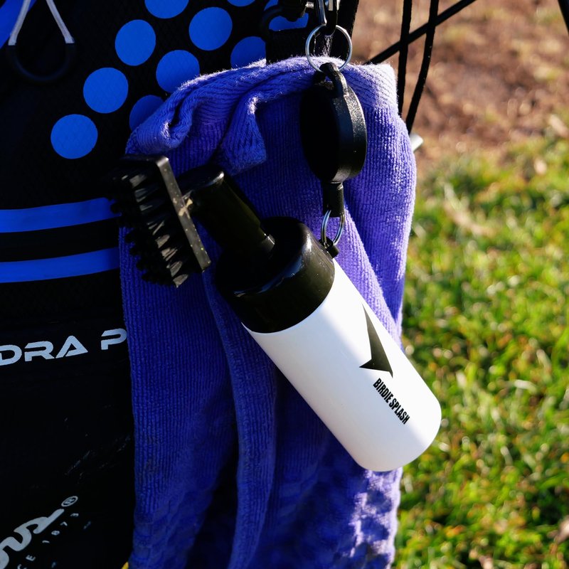 Birdie Golf: Birdie Splash - Golf Club Brush & Water Bottle Cleaner, Nylon Bristles Head, 4oz, Precision Controlled Spray, Anti-Leak, Sports Accessory