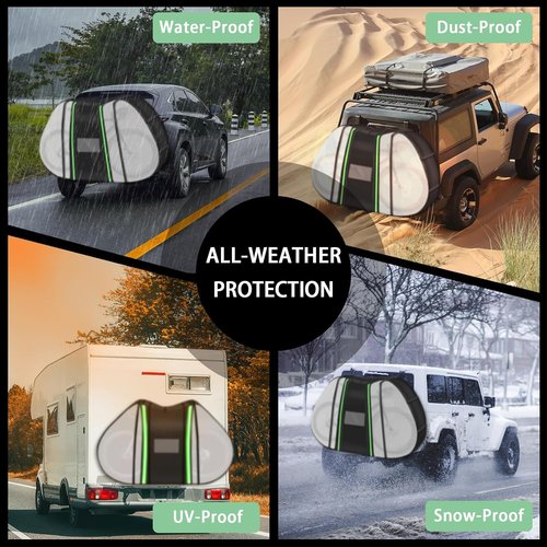 JUIN Bike Covers | Heavy Duty Waterproof Bicycle Cover for Mountain Bikes - Fits 2 Bikes (Clear)